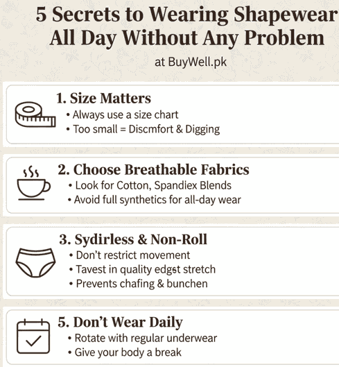 comfortable shapewear tips for daily wear in pakistan