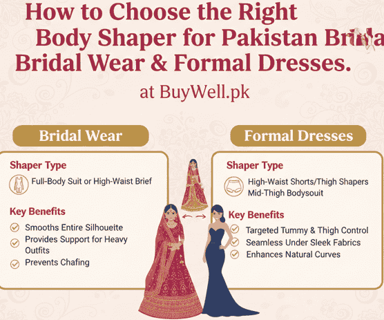 best bridal body shaper for pakistani wedding dresses