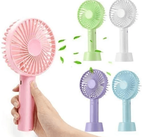 mini portable fan with led