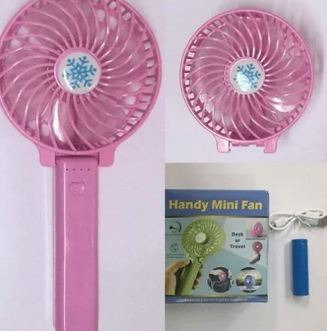 mini portable fan with led