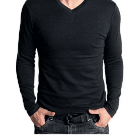 Men’s Long Sleeve V-Neck T-Shirts